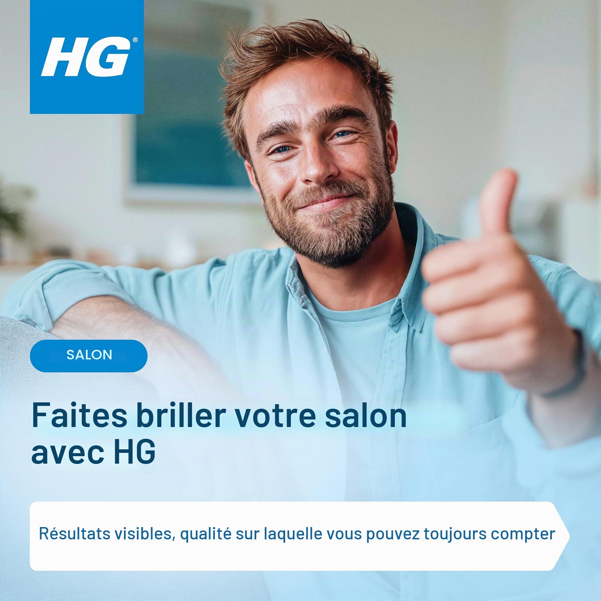 HG Nettoyant spray pour vitres, fenêtres et miroirs, élimine efficacement la graisse et la saleté, 500 ml (142050106)