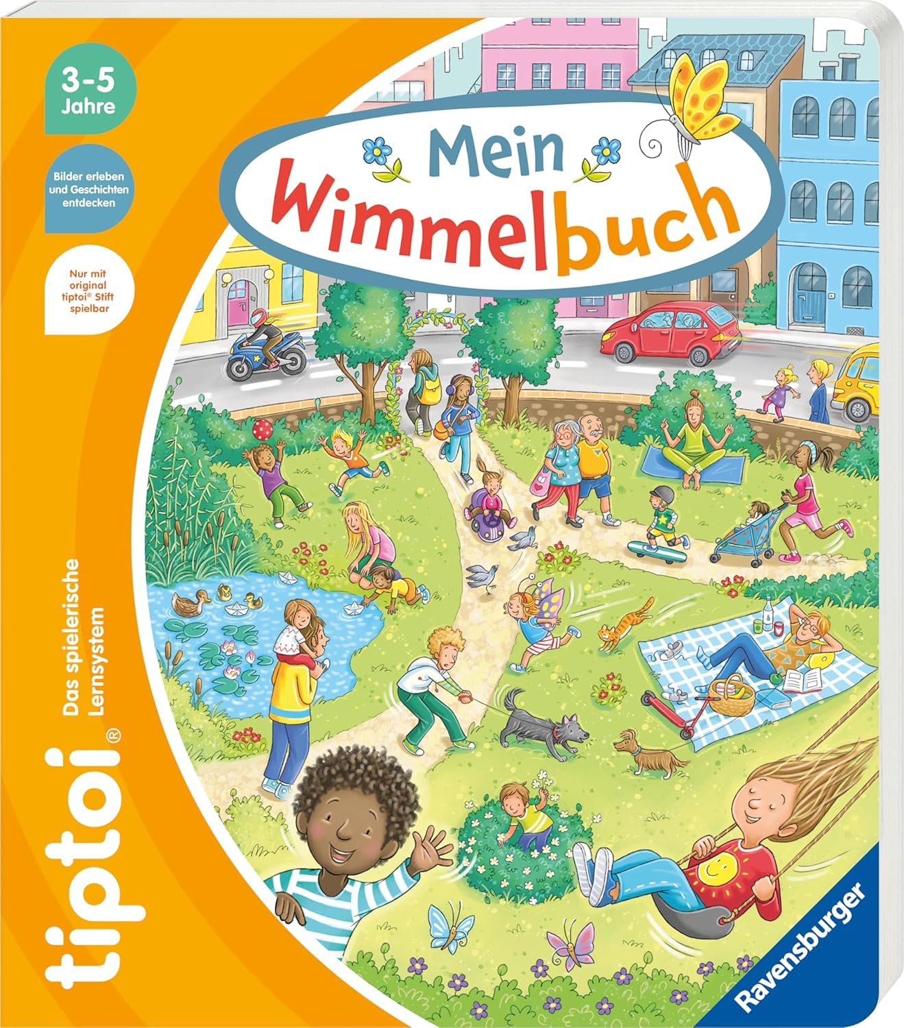 tiptoi Zestaw Ravensburger : Moja duża książka z ukrytymi książkami (książka dla dzieci) + długopis 00110, zabawka edukacyjna dla dzieci
