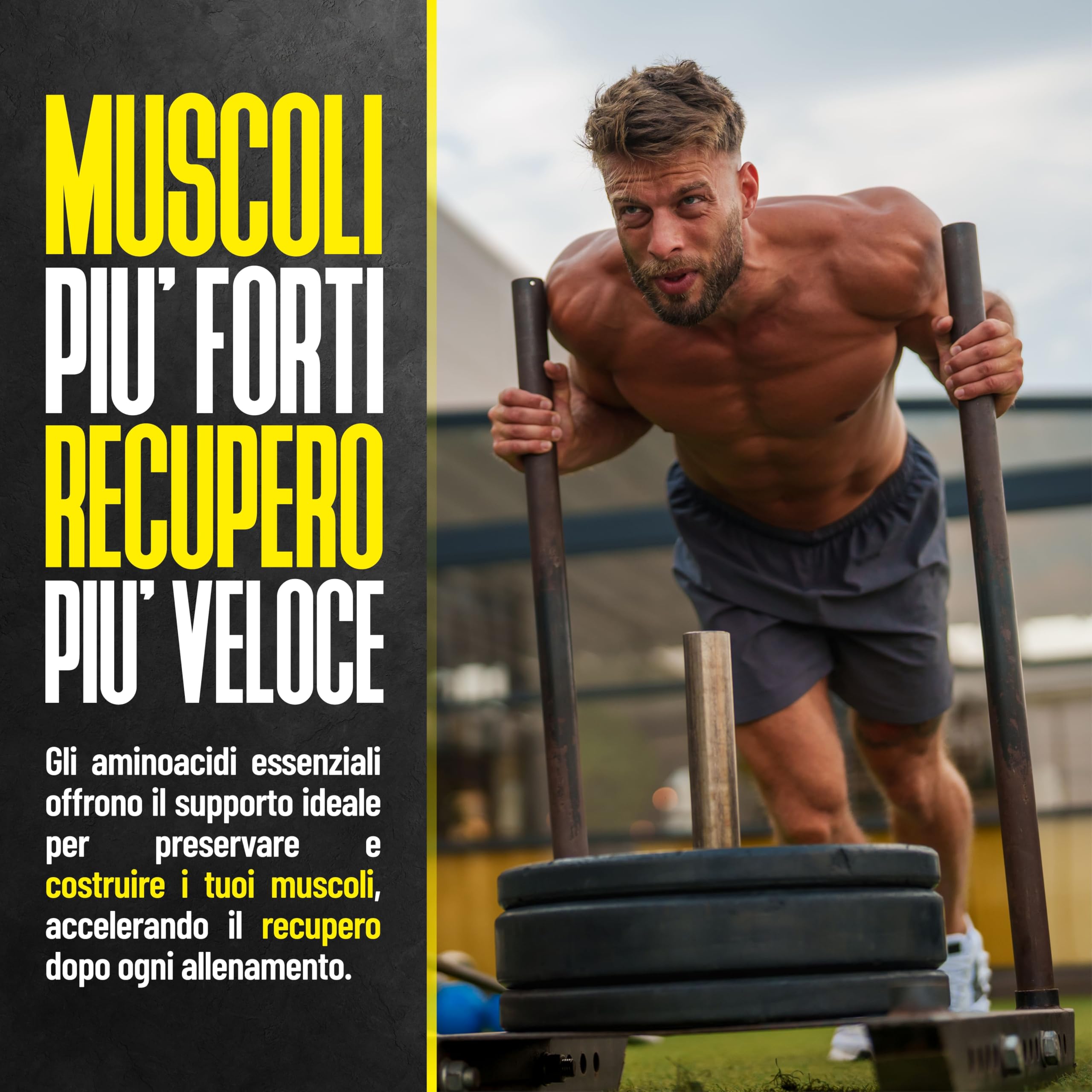 ProAction Aminoacidi Essenziali | EAA Aminoacidi Essenziali in Compresse | Recupero Muscolare, Crescita & Energia | Con BCAA e Vitamine B1, B2, B5 | Senza Zuccheri, Glutine e Lattosio | 240 Compresse