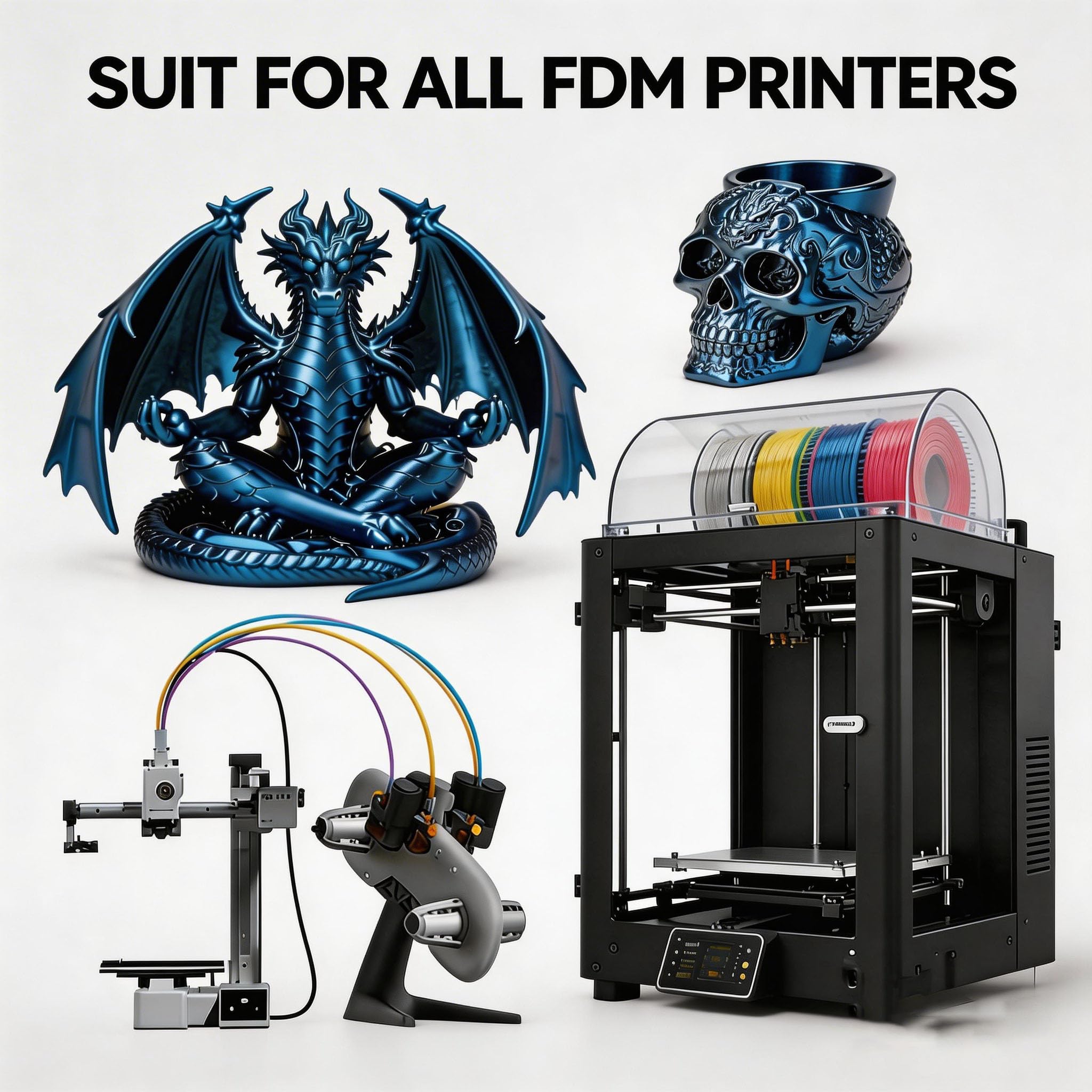 Filament PETG 1,75 mm metaliczny niebieski, filament do drukowania 3D PETG, kompatybilny z drukarką 3D Bambu LAB, Creality K1C, QIDI MAX3, FLASHFORGE Adventurer 5M, Prusa MK4 FDM drukarka 3D, 1 kg