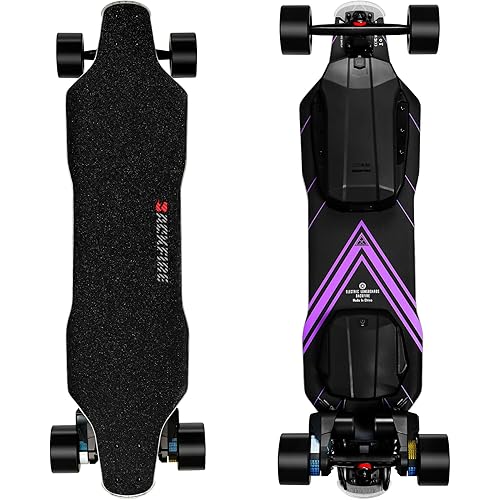 Backfire Zealot S3 Electric Skateboard with Major V3 Remote, 30 mph top Speed, Colorful Lighting