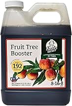 Fruit Tree Booster Fertilizer (32oz) - Super Concentrated and Phosphorus Rich - Formulated for All Fruit Trees Including Peach, Banana, and Apple