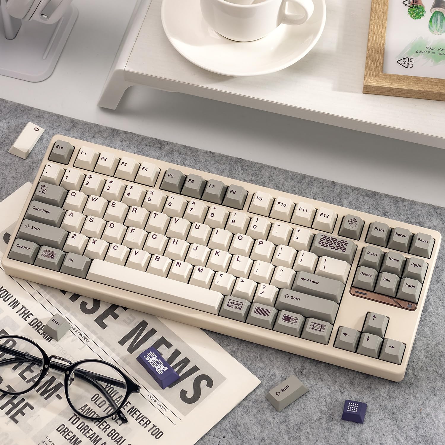 Amazon.com: ZMX Retro Keycaps,Custom Minimalist Keycaps Dye