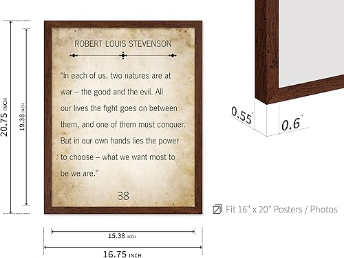 Vista 133 de Monem Art - Póster de Robert Louis Stevenson - Impresión de The Good and the Evil - Arte de cotización de recuperación - Regalo de sobriedad