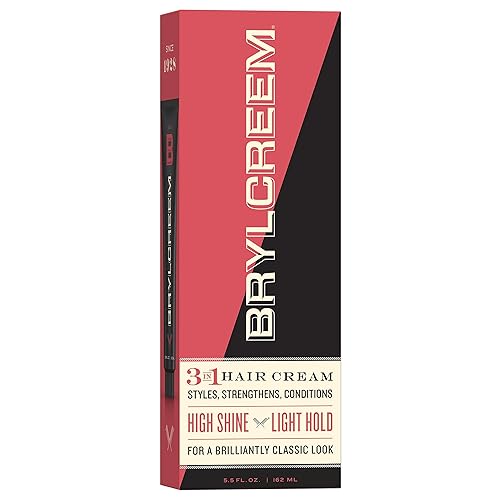 Brylcreem Crema para el cabello 3 en 1 brillante peinar y acondicionar para hombres sin alcohol 55 onzas