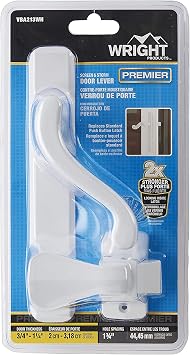 Wright Products Bayfield Lever Latch Handle, Storm & Screen Door, White