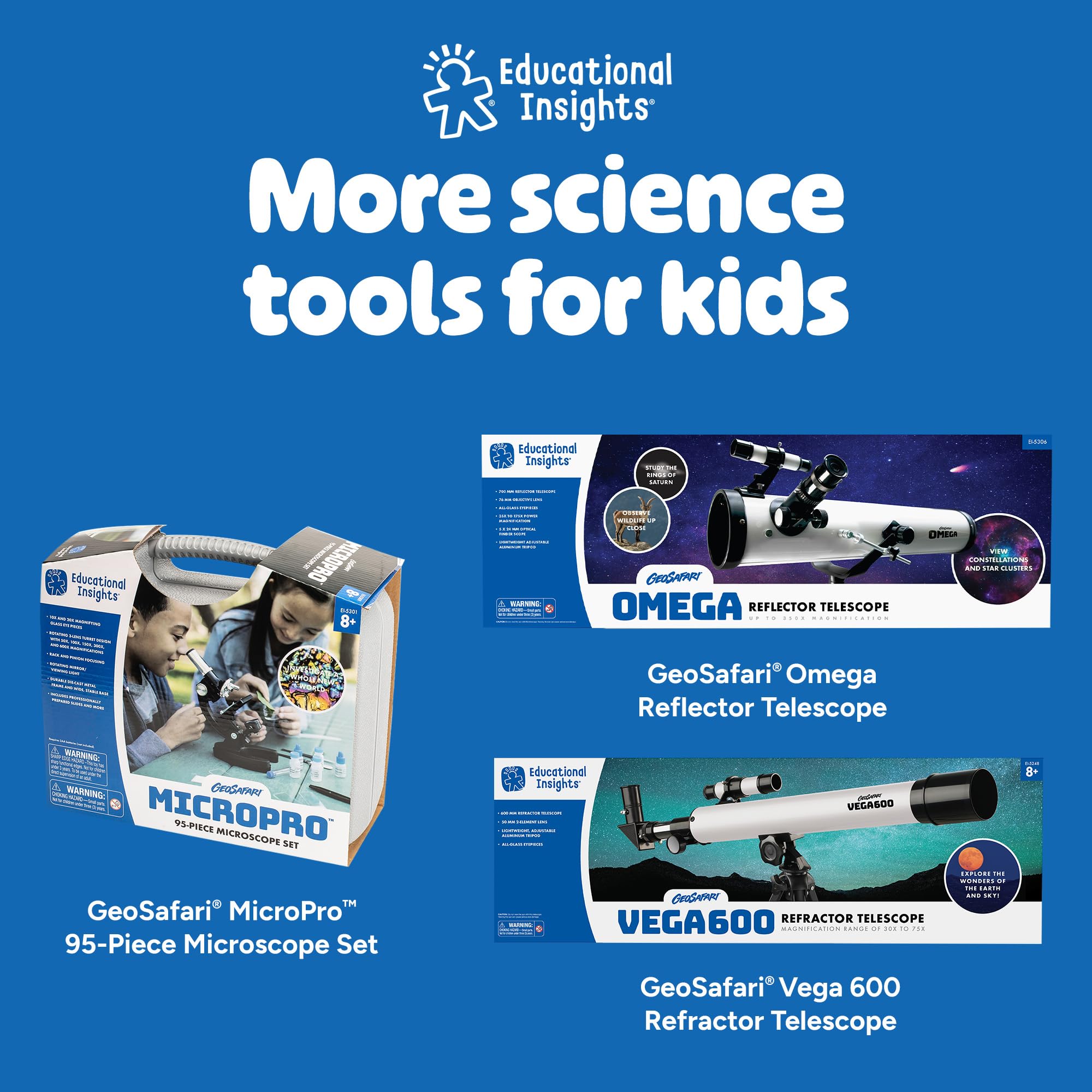 Learning Resources GeoSafari Poglad 3D Obiekty W góre Blisko Stereofoniczny Mikroskop, 20X Powiekszenie