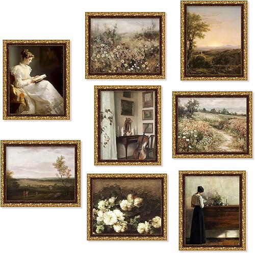 Impresiones artísticas vintage para decoración de pared, decoración de pared de granja, paisaje natural, flores, pintura botánica, póster,