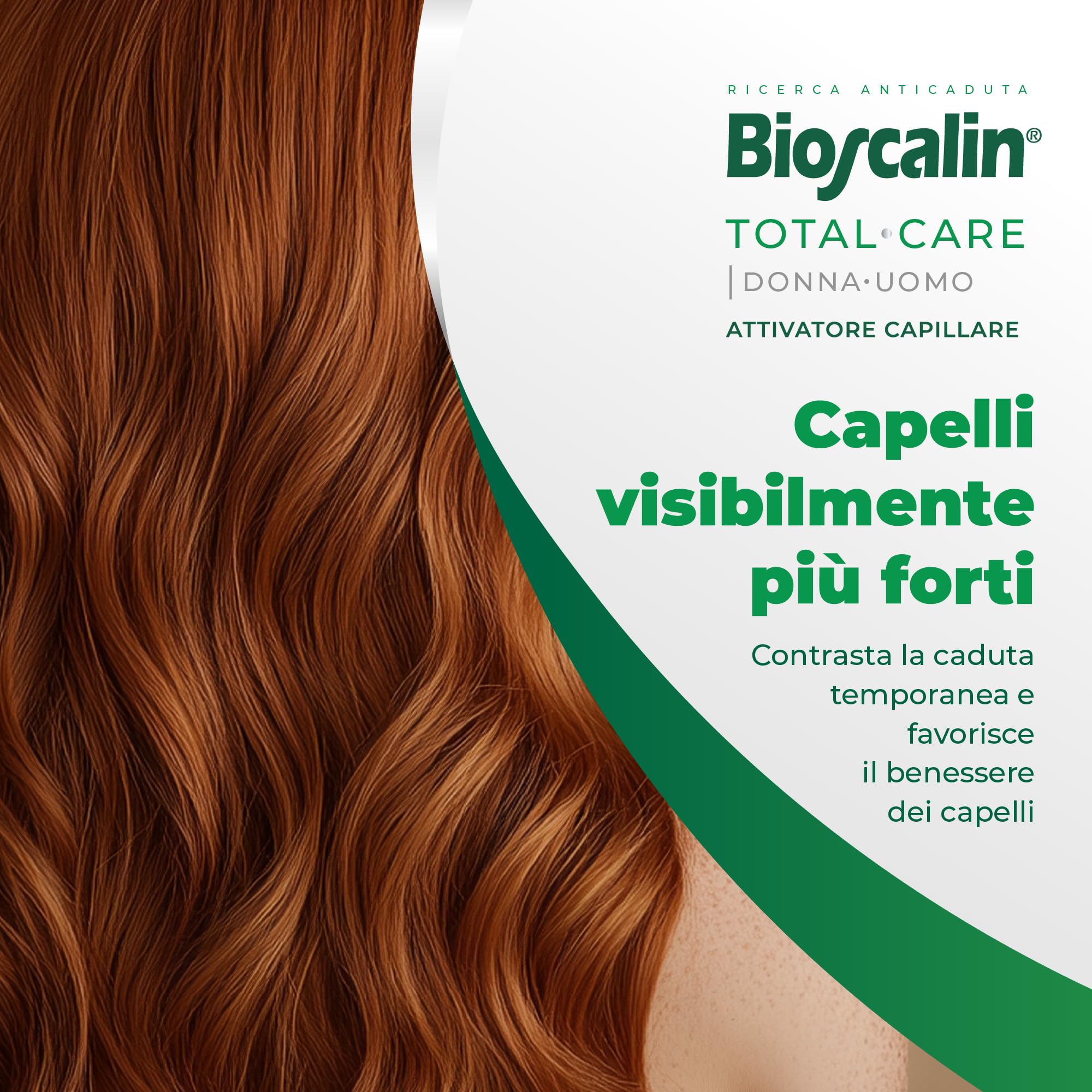 Bioscalin TOTAL•CARE Attivatore Capillare Contrasta la Caduta e Favorisce la Crescita, Fiale per Capelli per Donna e Uomo, 1 Applicazione a Settimana, Trattamento 6 Settimane, Applicatori 10 ml