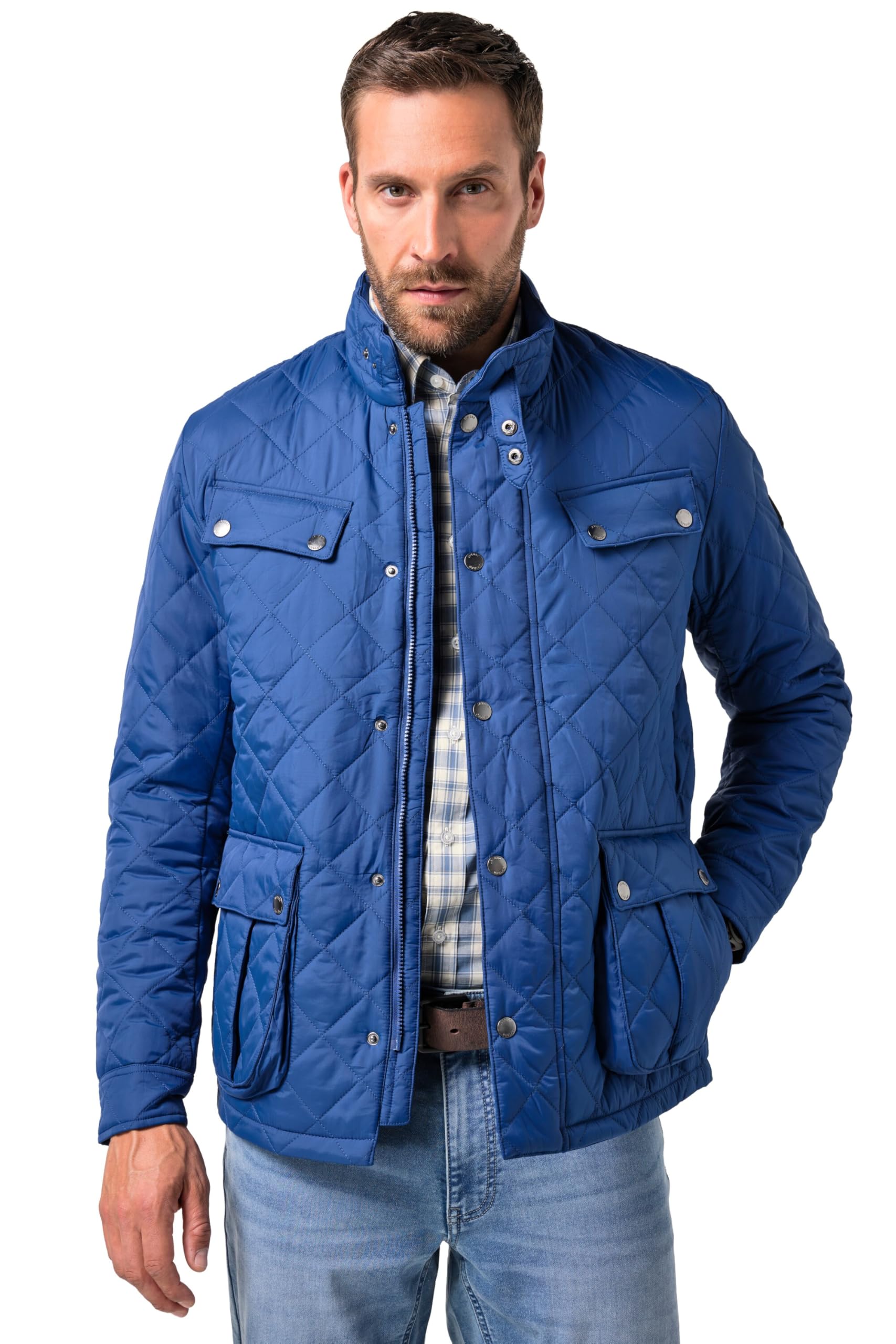 JP 1880 Herren große Größen Übergrößen Menswear L-8XL Steppjacke, Stehkragen, viele Taschen 834387