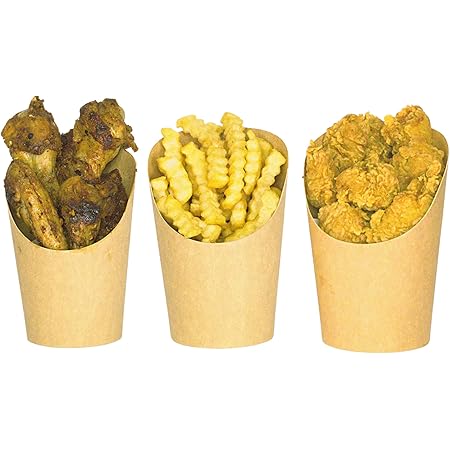 Hara Huri Charcuterie Cups Disposable, 50 PCS French Fry Holder, 14 Oz Charcuterie Cones, Charcuterie Paper, Kraft Paper French Fry Holder for all occasions