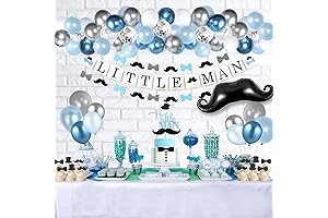 Little Man Baby Shower Decorations For Boy - Mustache