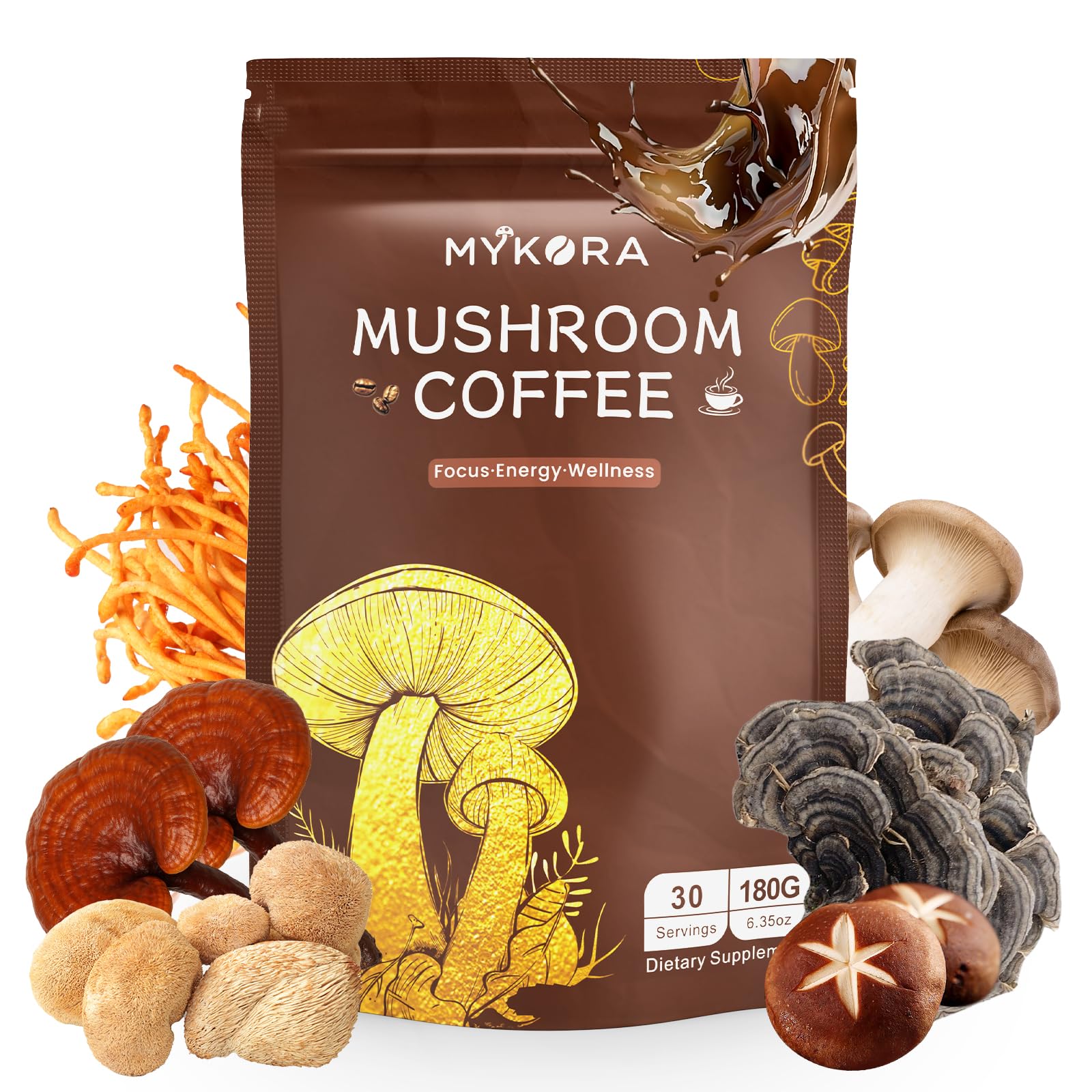 Amazon.com : Mushroom Coffee 2000mg, Organic Instant Coffee with 6