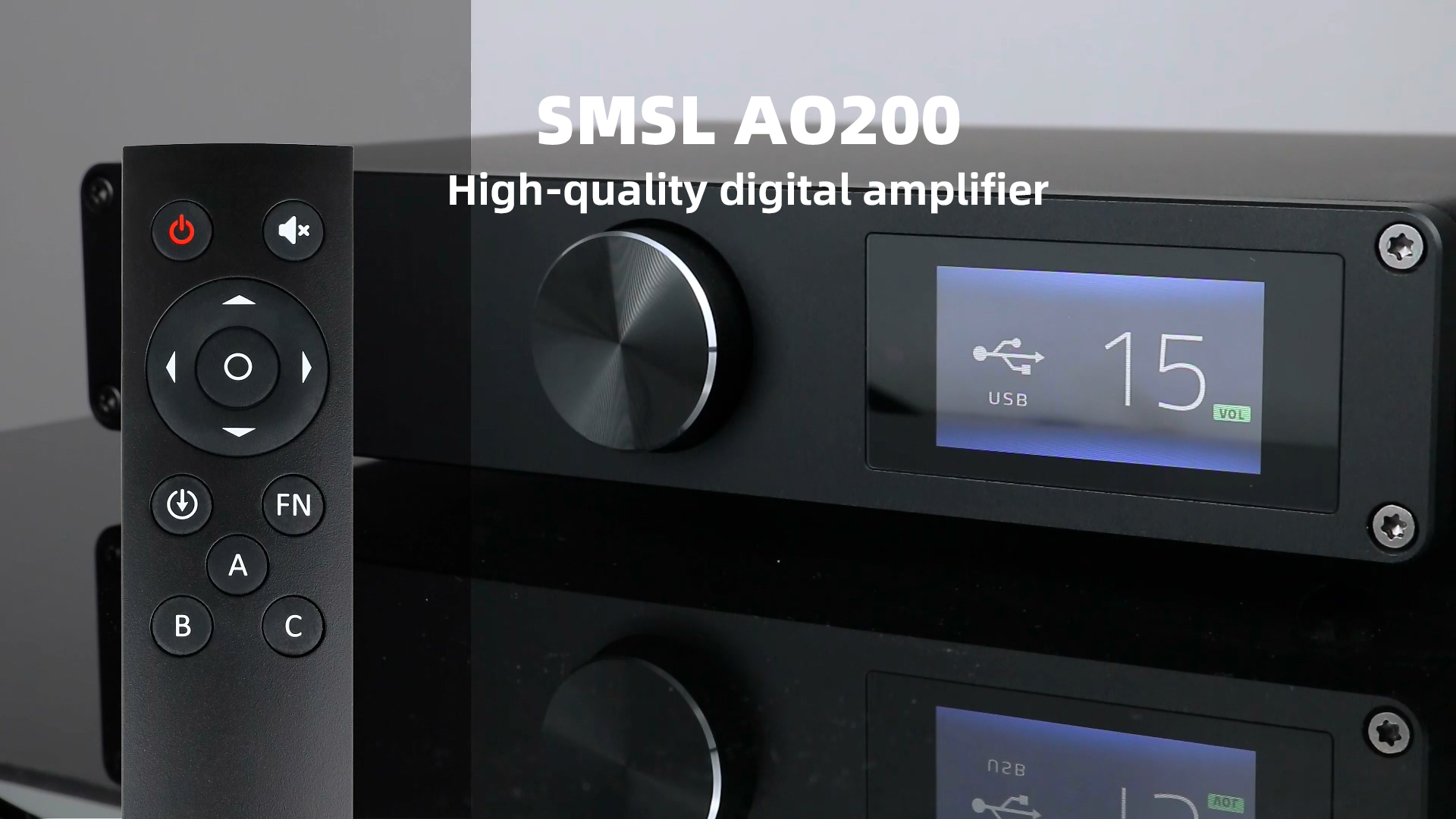 Watch S.M.S.L AO200 Power Amplifier 150W*2 Bluetooth Audio Amp on