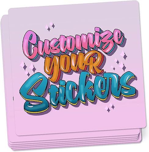 Adhesivos personalizados - Adhesivos de vinilo personalizadas para negocios, bodas, fiestas de cumpleaños, regalos, 50 unidades