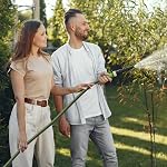 WORKPRO Couvercle de jardin 5/8 en x 10 FT, Lourde, flexible, léger tuyau d'eau avec 360° Poignée rotative, 3/4" GHT Accessoires en laiton massif, pour l'extérieur, pelouse, jardin & Garage, lavage de voiture
