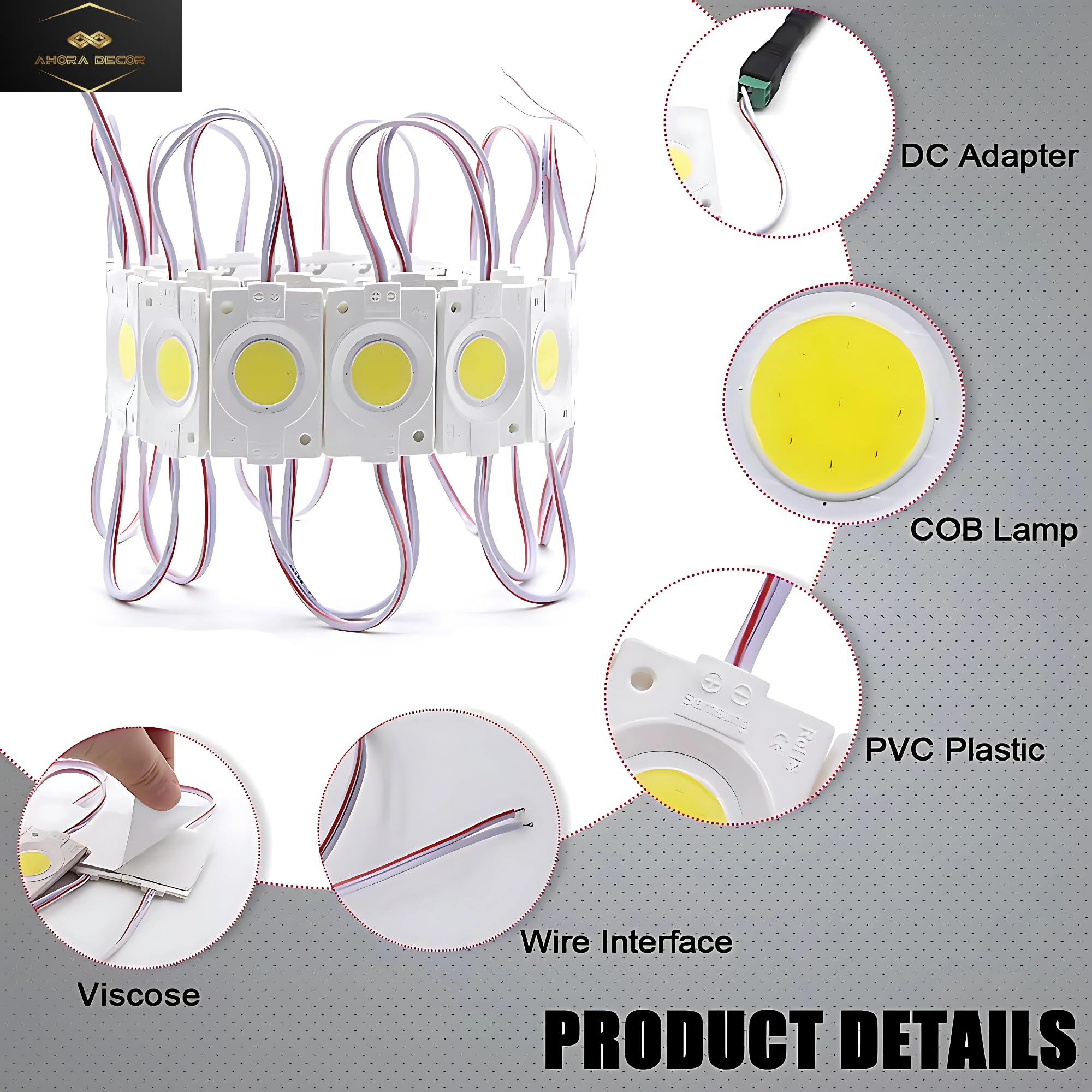 Ahora Decor – 20 Pieces (White) 12V DC 2.4W Coin LED Light Module – Waterproof & Energy-Efficient LED Bulb for Home, Temple, Car, Bike, DIY Projects & Signboards - Image 6 thumbnail