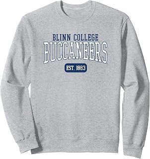 Campus Lab Blinn Buccaneers Unisex-Adults Women's College Sports Sweatshirt - Grey - Medium - 6