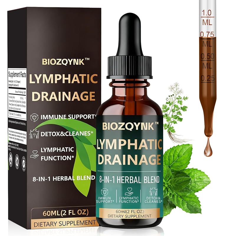 BIOZQYNK Suplemento Fitoterápico em Gotas com Equinácea, Sabugueiro e Mistura de 8 Ervas, 1.200 mg por porção, 60 mL