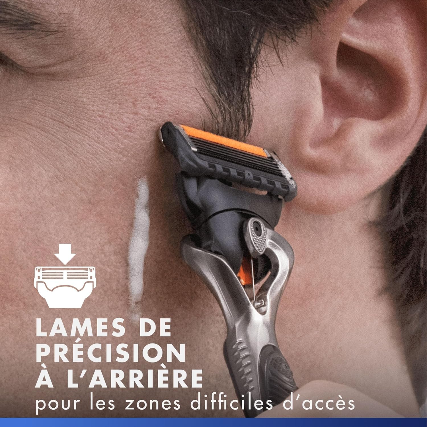Gillette Lames de Rasoir Homme Proglide, Ultra Affutées, Pack de 12 | Cartouche Dotée de la Bande Lubrifiante x2 pour une Glisse Fluide, en Acier Inoxydable, 1 Recharge Jusqu’à 30 Rasages