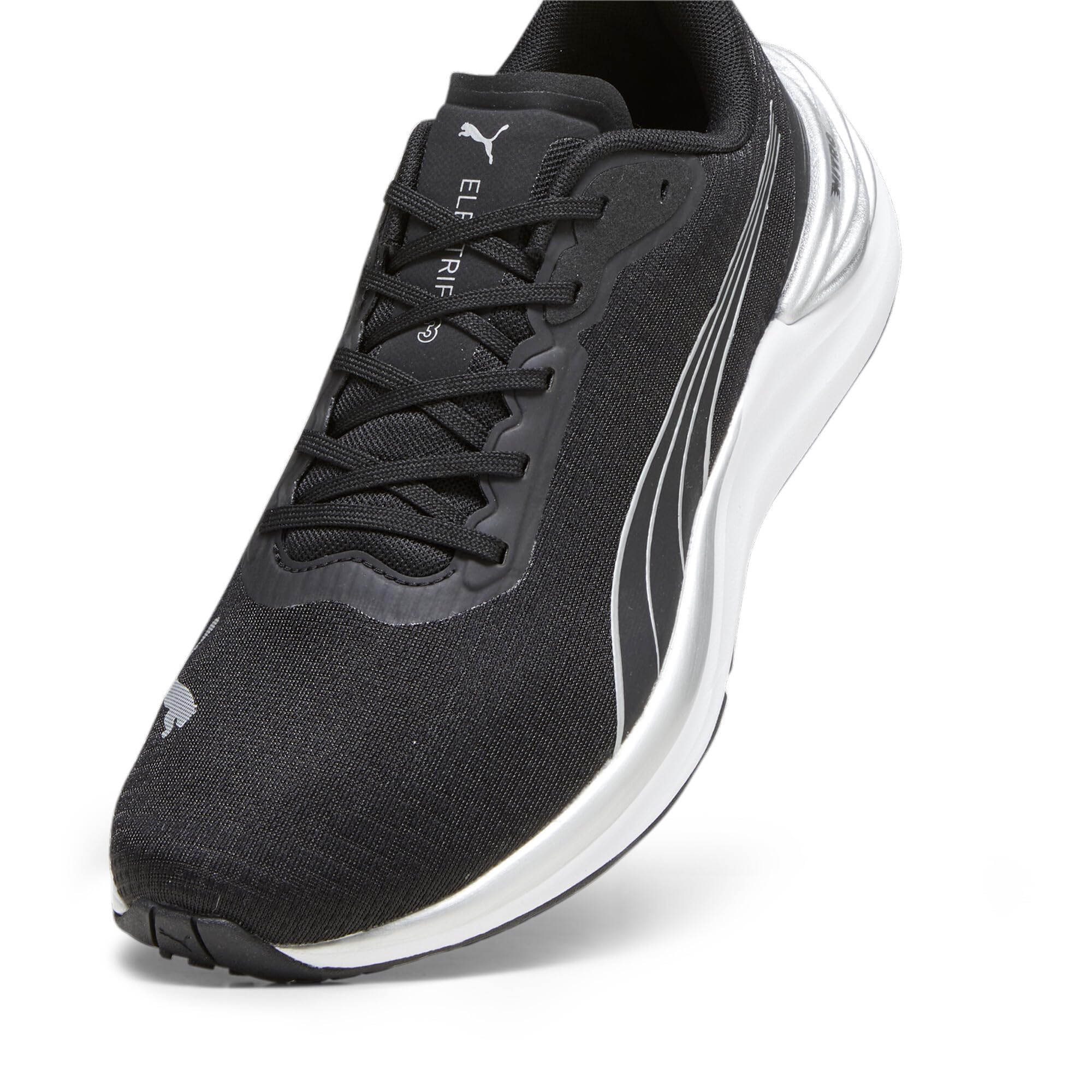 Puma Electrify Nitro 3, buty do biegania Unisex dla dorosłych, Black Silver, 42 EU, Puma Czarny Puma Srebrny, 42 EU