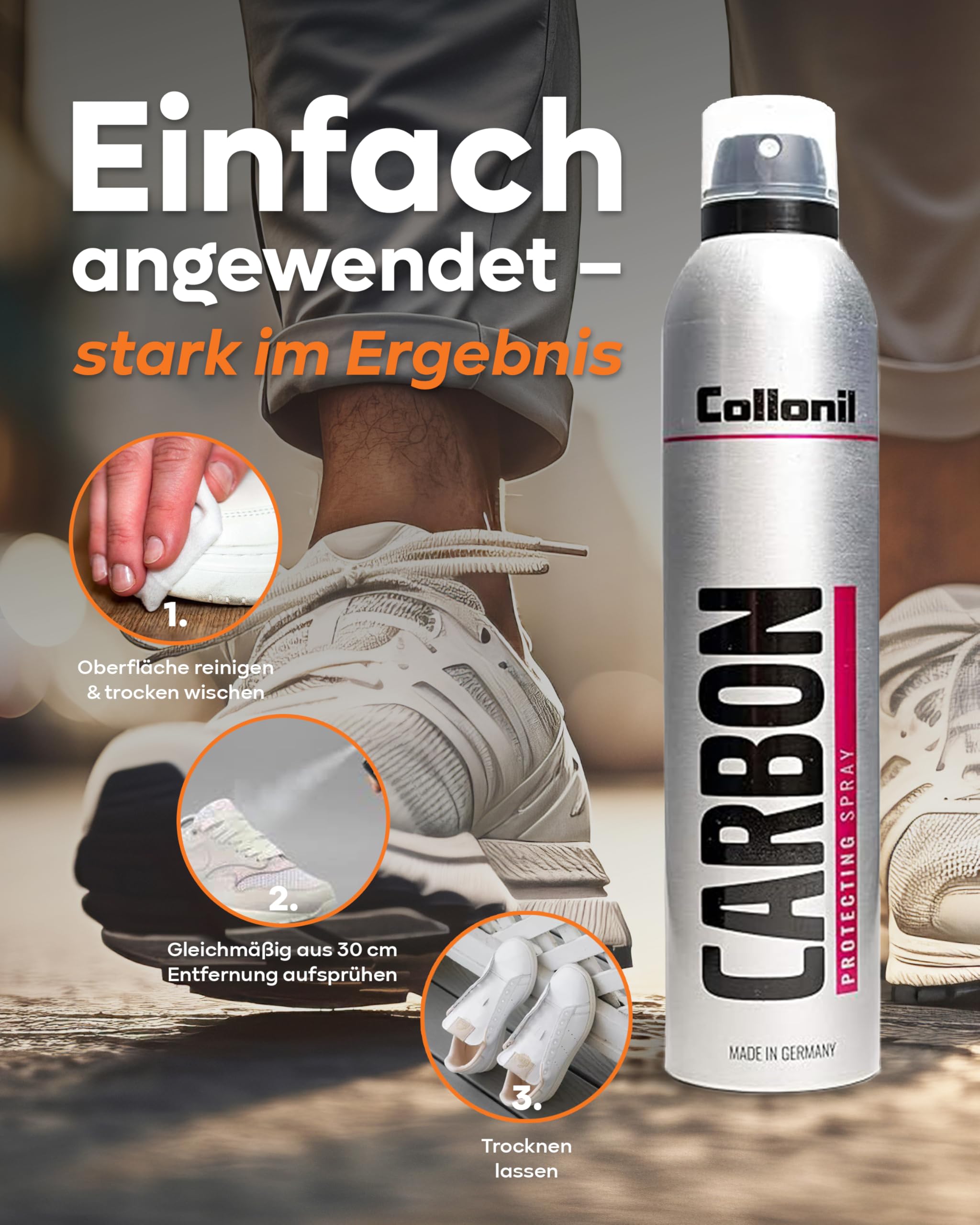 Collonil Unisex's Carbon Protecting Spray środek do pielęgnacji butów, przezroczysty, 300 ml, Przezroczysty, 1 count (Pack of 1)