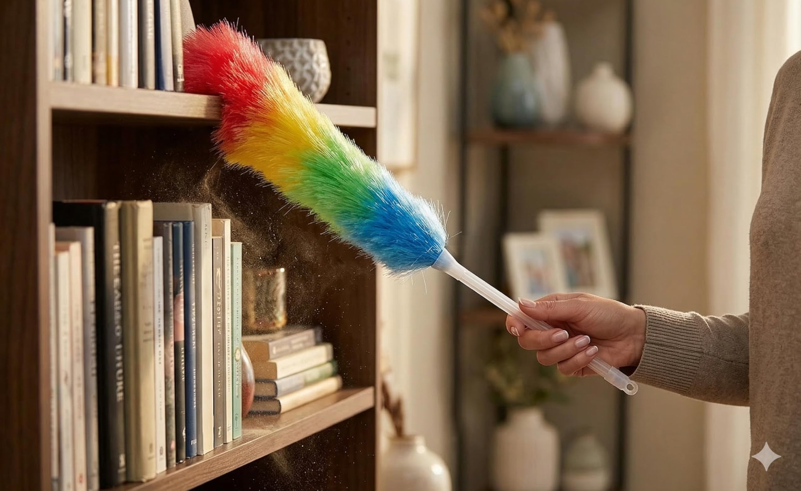 Colorful Feather Duster - Microfiber Cleaning -5