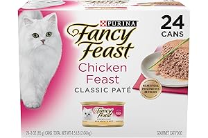 Fancy Feast Tender Liver & Chicken Feast Classic Pate Grain Free Wet Cat Food 24-Pack