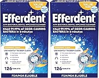 Vista 8 de Limpiador de dentadura Efferdent Anti-Bacterial, Por la noche, 1, 1
