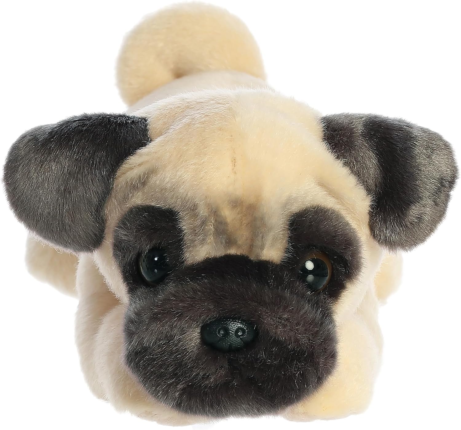 Aurora® Realistic Miyoni® Pug Stuffed Animal - Lifelike Details Make a Cherished Companion - Perfect for Decorating Bedrooms or Classrooms - Brown 11 Inches