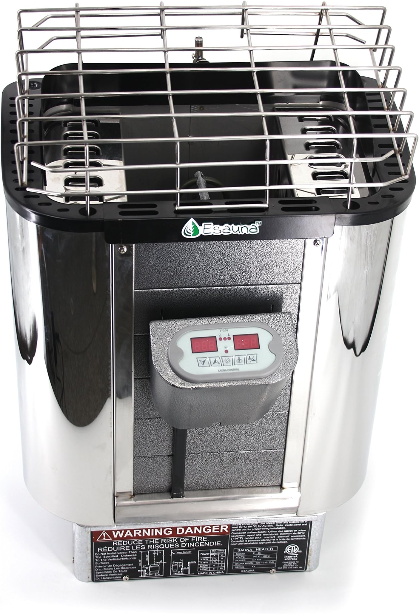 Esauna E-90 Sauna Heater, 9kw 240v/1ph, Maximum 460 Cubic feet