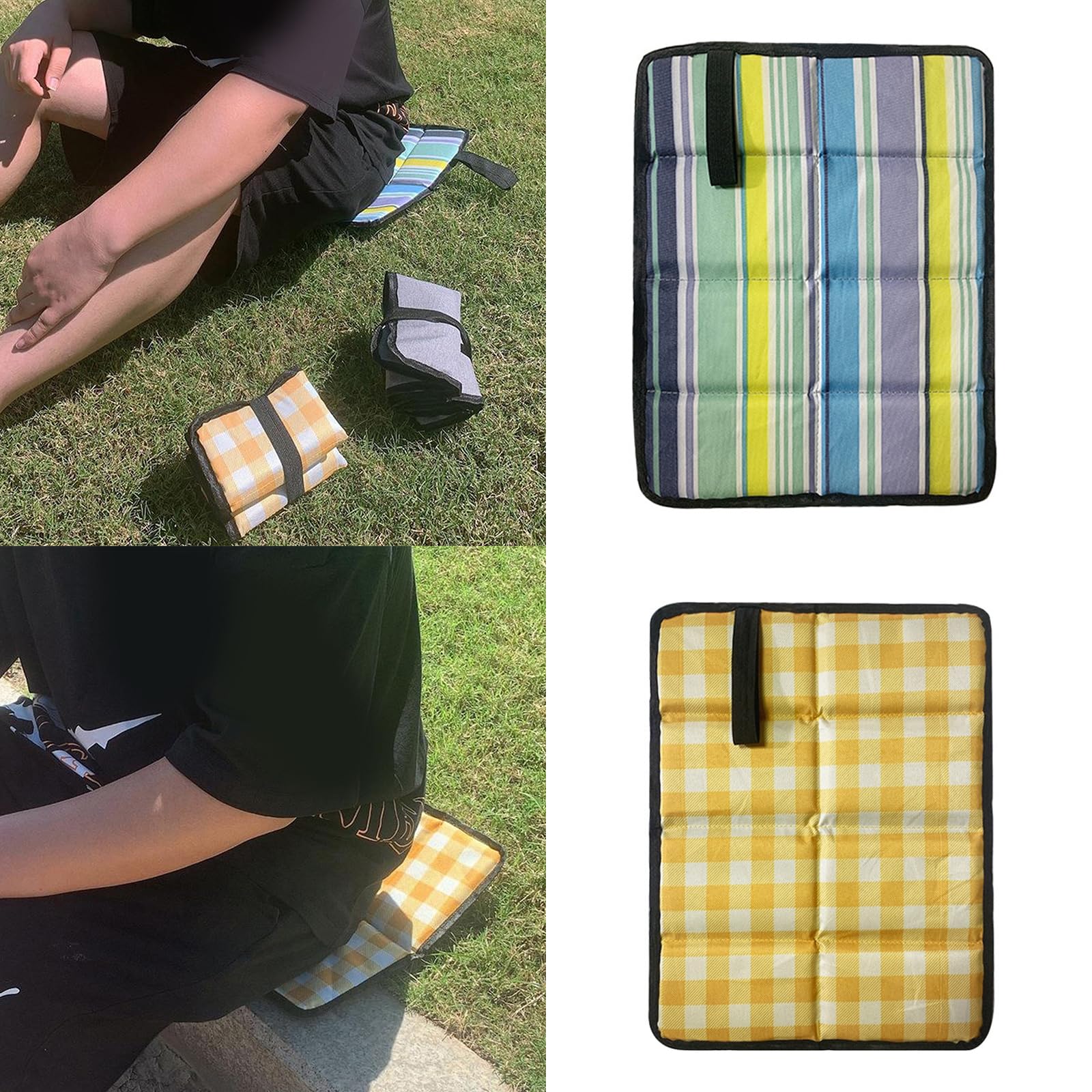 Outdoor Sitting Pad Cushions Hikings Seat Pad Folding Sitting Mat Watertight Small Picnics Camping Sitting Pad Cushions Outdoor Sitting Mat