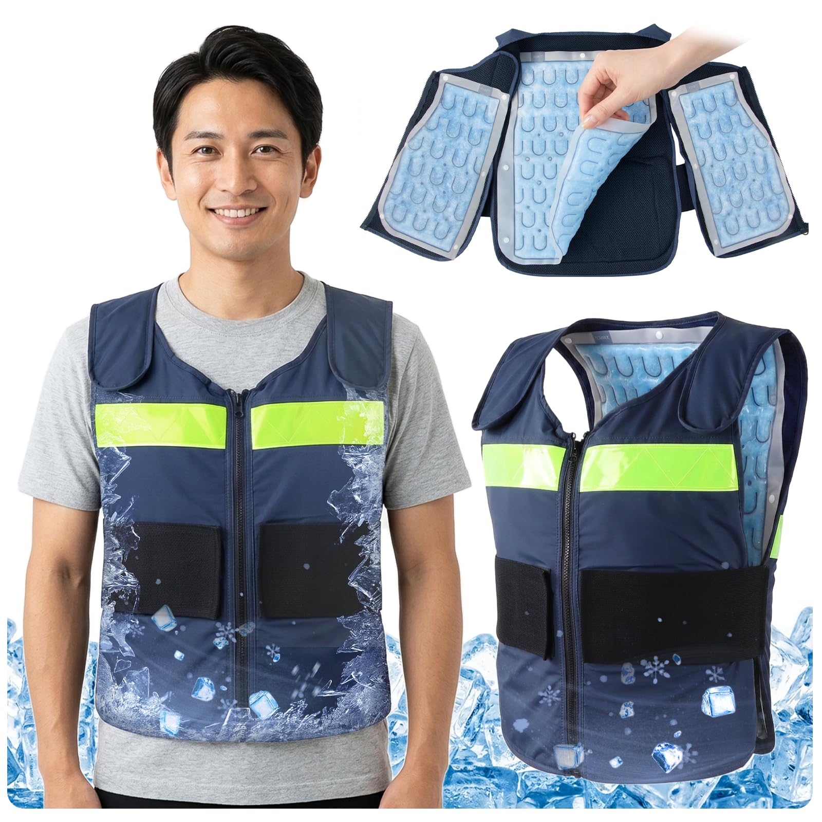 Amazon.co.jp: Oziral 冷却ベスト アイスPCMベスト 28℃自然凍結 保冷