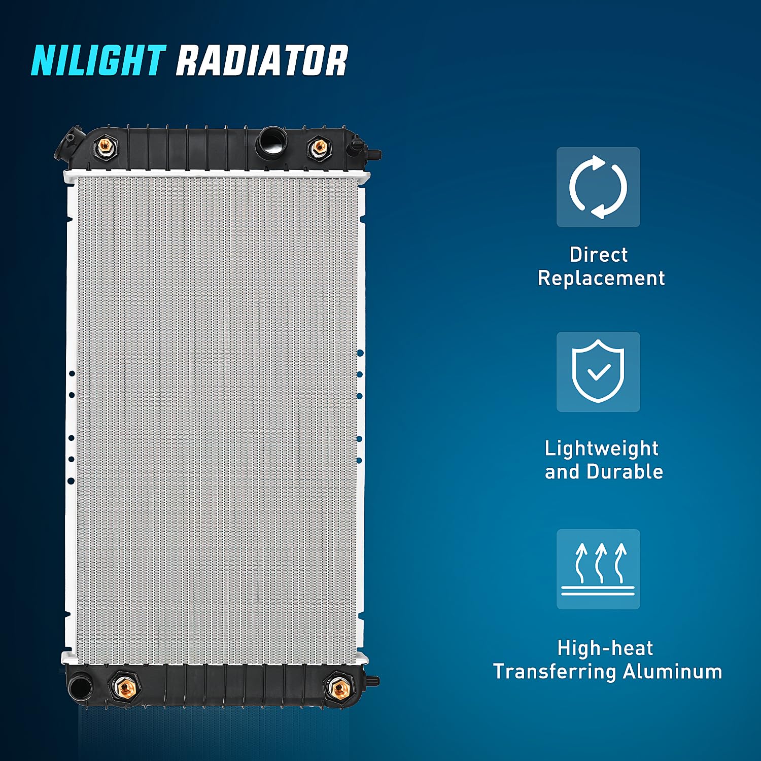 2004 Silverado Radiator Cubauto Aluminum Radiator For 1996-2005 04 ...