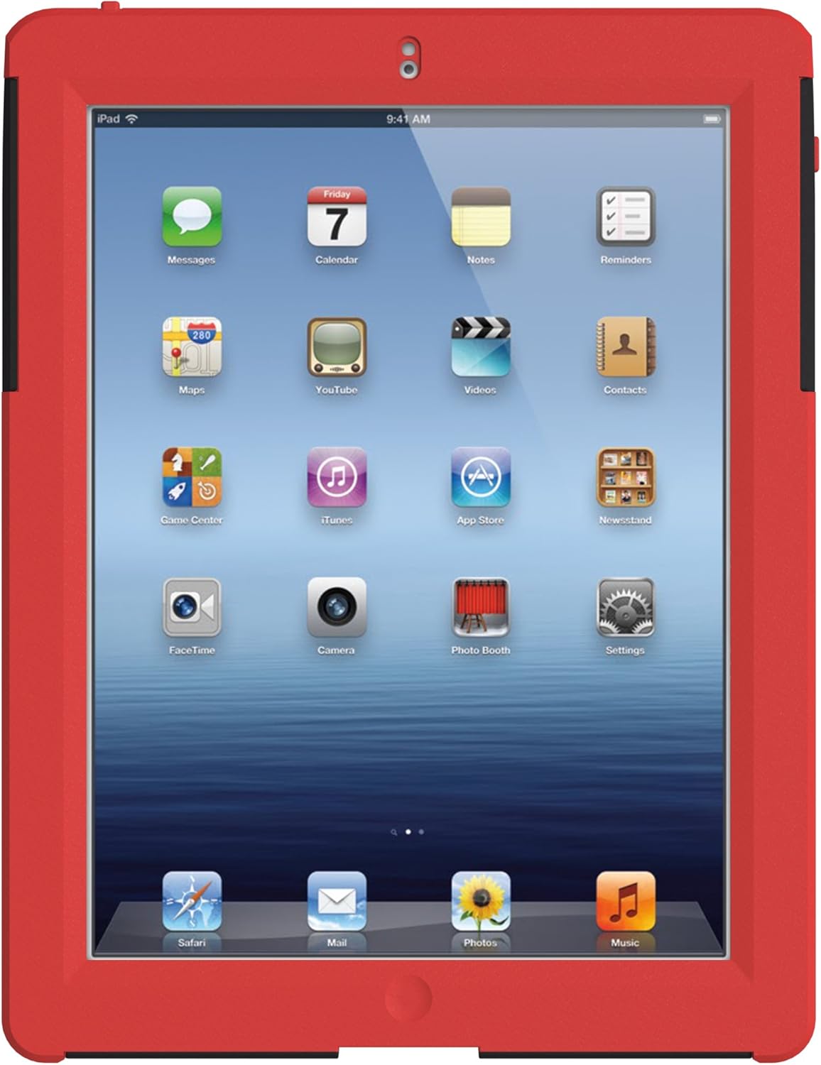 Trident Aegis Case for iPad 2/3, Red (AG-NEW-IPAD-RD)