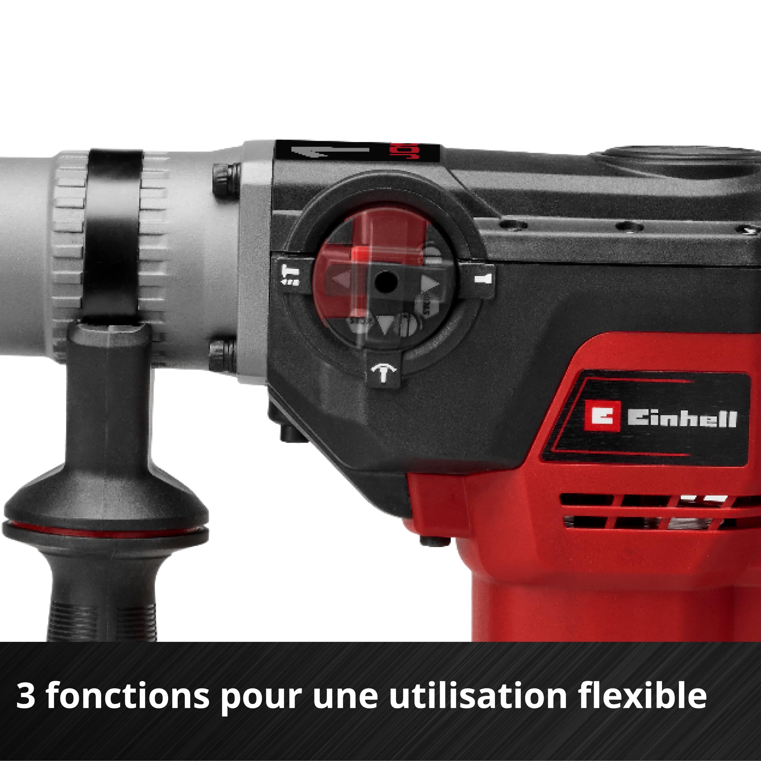 Einhell Marteau perforateur TE-RH 40/15 3F +2 | 1050 W | mécanisme de frappe pneumatique | force de frappe 15 J | anti-vibrations | SDS max | burin plat et burin pointu