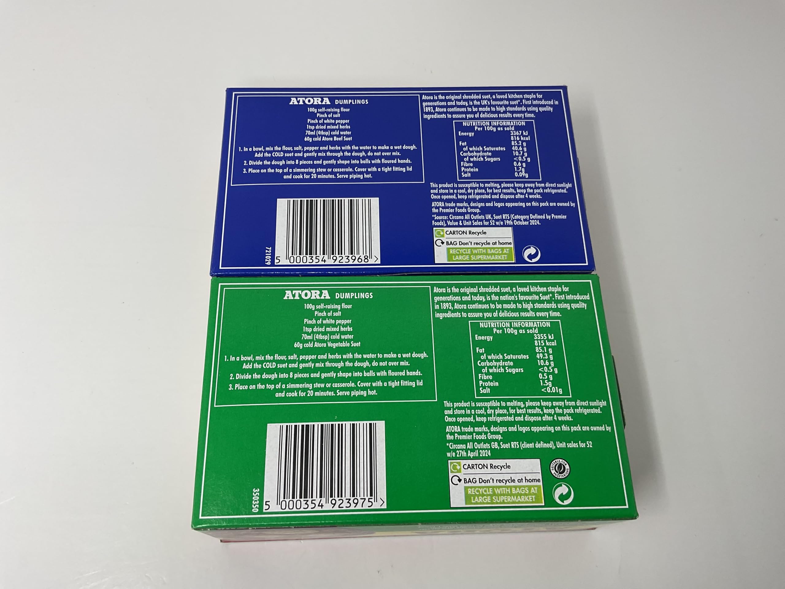 Vegetable and Beef Suet 200g Combo pack
