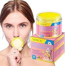 Turmeric Kojic Acid Pads, Kojic Acid & Turmeric Cleansing Pads, Infused Foam Exfoliating Pads for Dark Spots, Dull Skin, Unclog Pores, Helps