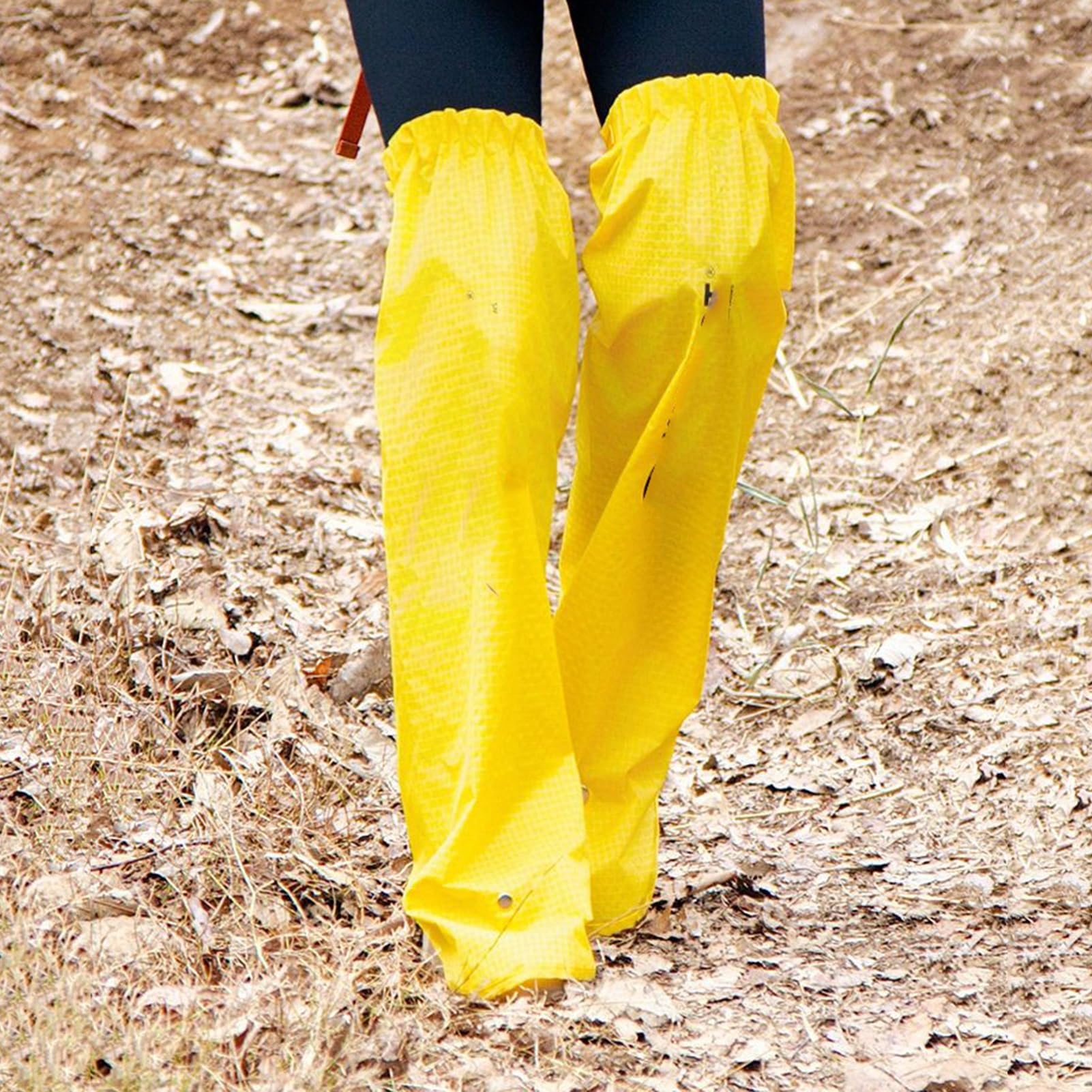 1 Par De Polainas Ligeras Y Ajustables For Botas De Senderismo con Bolsa De Almacenamiento, For Senderismo, Caminatas Y Escalada Al Aire Libre, Talla Única.(Yellow,L)