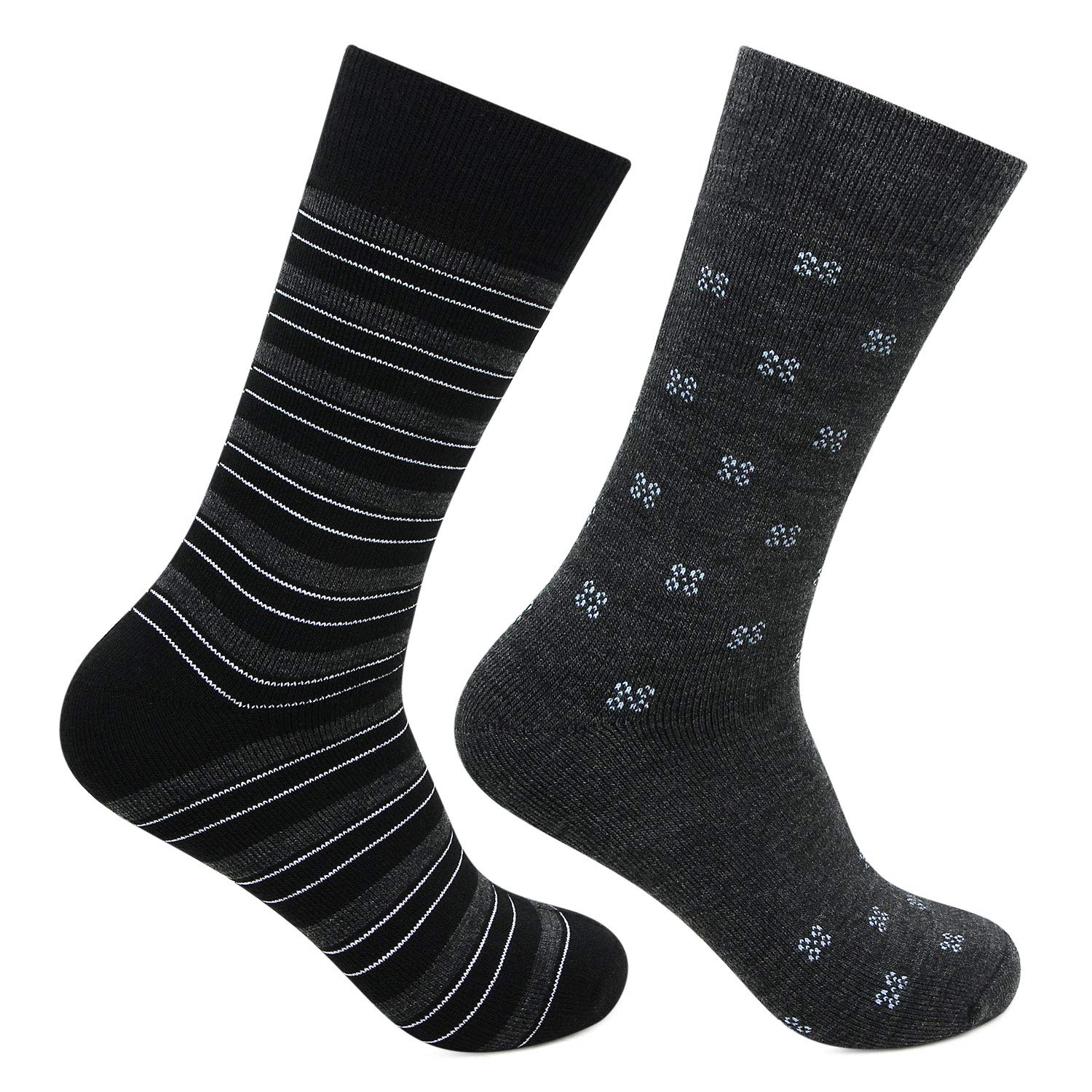 Multicoloured Cushioned Crew Woolen Socks for Men- Pack of 2-image-26
