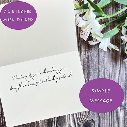 Miniatura 2 de Groomers Margins Tarjeta de condolencias de caballo con sobre (5 x 7 pulgadas, 1 tarjeta texturizada, mensaje en el interior) tarjeta de