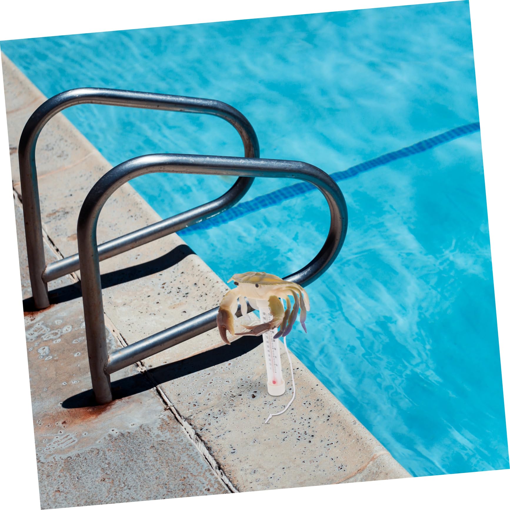 PRETYZOOM 4 Stück Schwimmbad-thermometer Poolthermometer Für Den Sommer Schwimmendes Poolthermometer Schwimmbadstütze Party-schwimmthermometer Sommer Badewannenthermometer Plastik