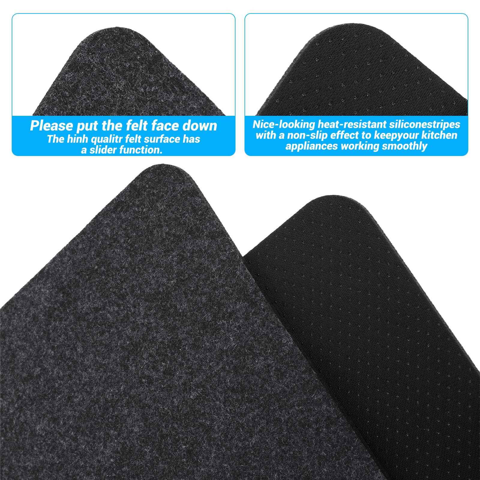 Hitzebeständige Matte für Luftfritteuse 44*30cm Hitzeschutzmatte Für Küchenarbeitsplatten Hitzebeständiges Pad Kaffeemaschinenmatte Hitzebeständige Matte Für HeißLuftfritteuse Kaffeemaschine Toaster