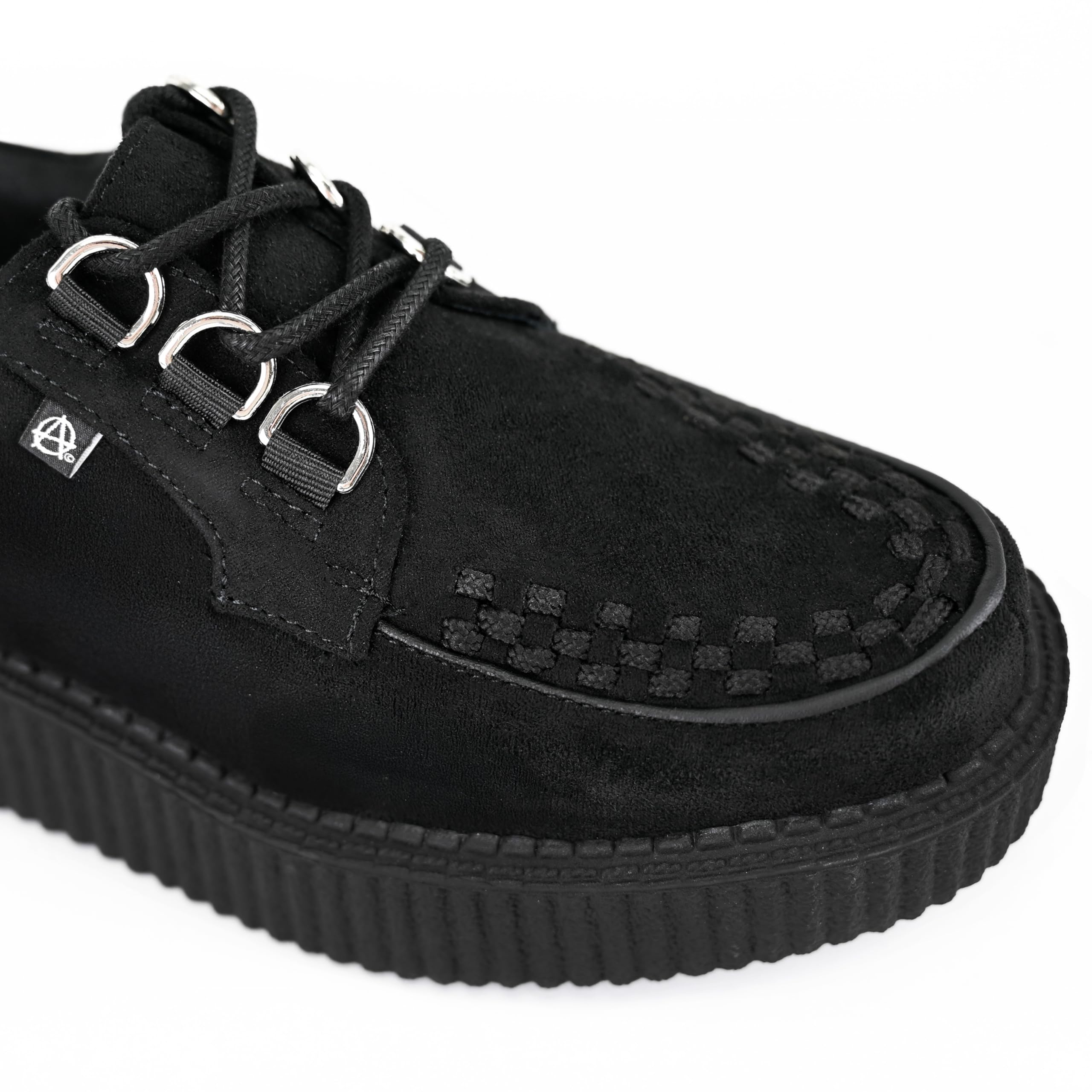 T.U.K. Anarchic Creeper - Scarpe da Uomo e da Donna - Scarpe Punk, Gotiche e Rocker - Scarpe Stringate