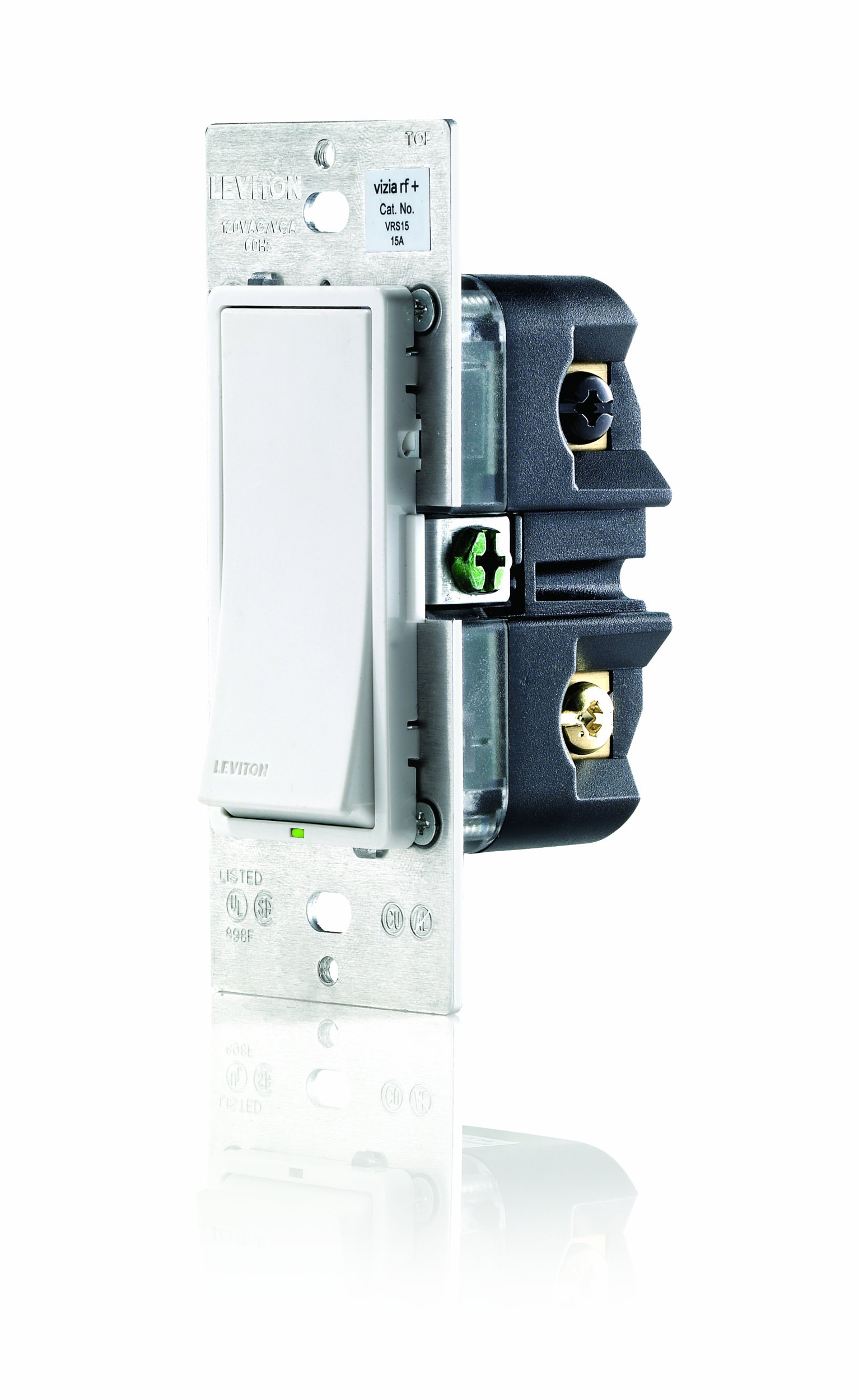 Leviton VRS15-1LX Vizia RF + 15A Scene Capable Switch, White/Ivory