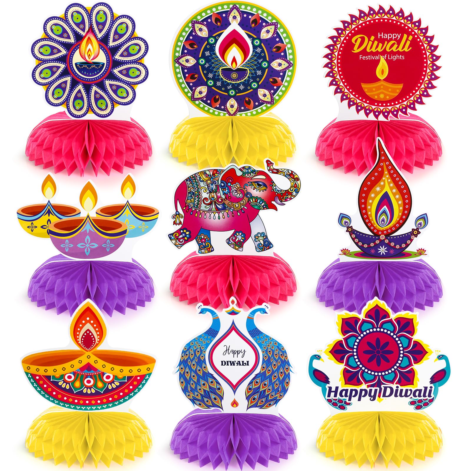 Buy 9 Pcs Diwali Party Decorations Diwali Centerpieces