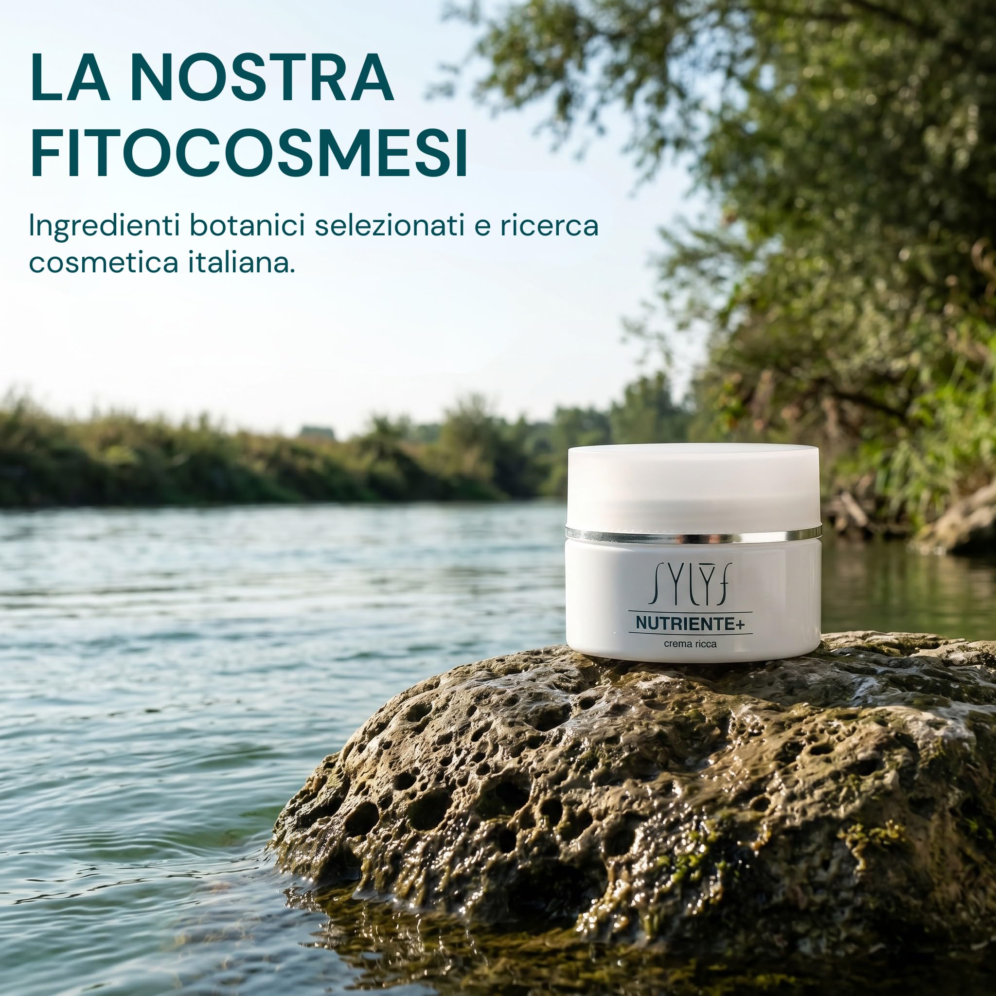 SYLYF Crema Viso Nutriente+ | Pelle Secca e Disidratata | Idrata e Nutre Intensamente | Con Aloe Vera e Vitamine C ed E | 40 ml