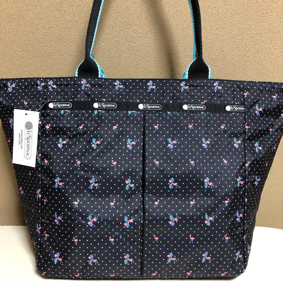 Amazon.co.jp: 美品 トートバッグ レスポートサック フラミンゴ柄  