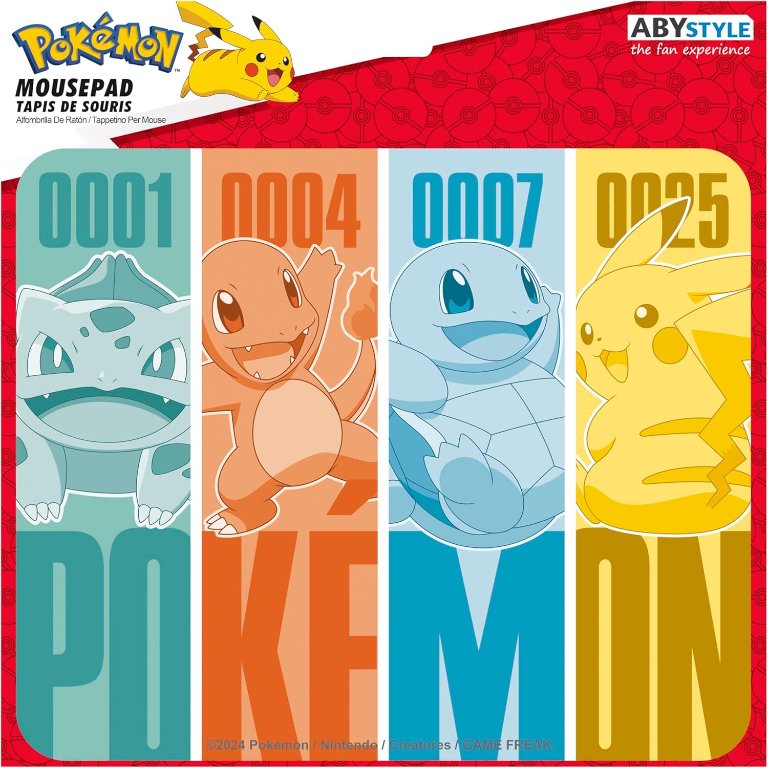 ABYSTYLE - Pokemon Kanto Soft Mouse Mat