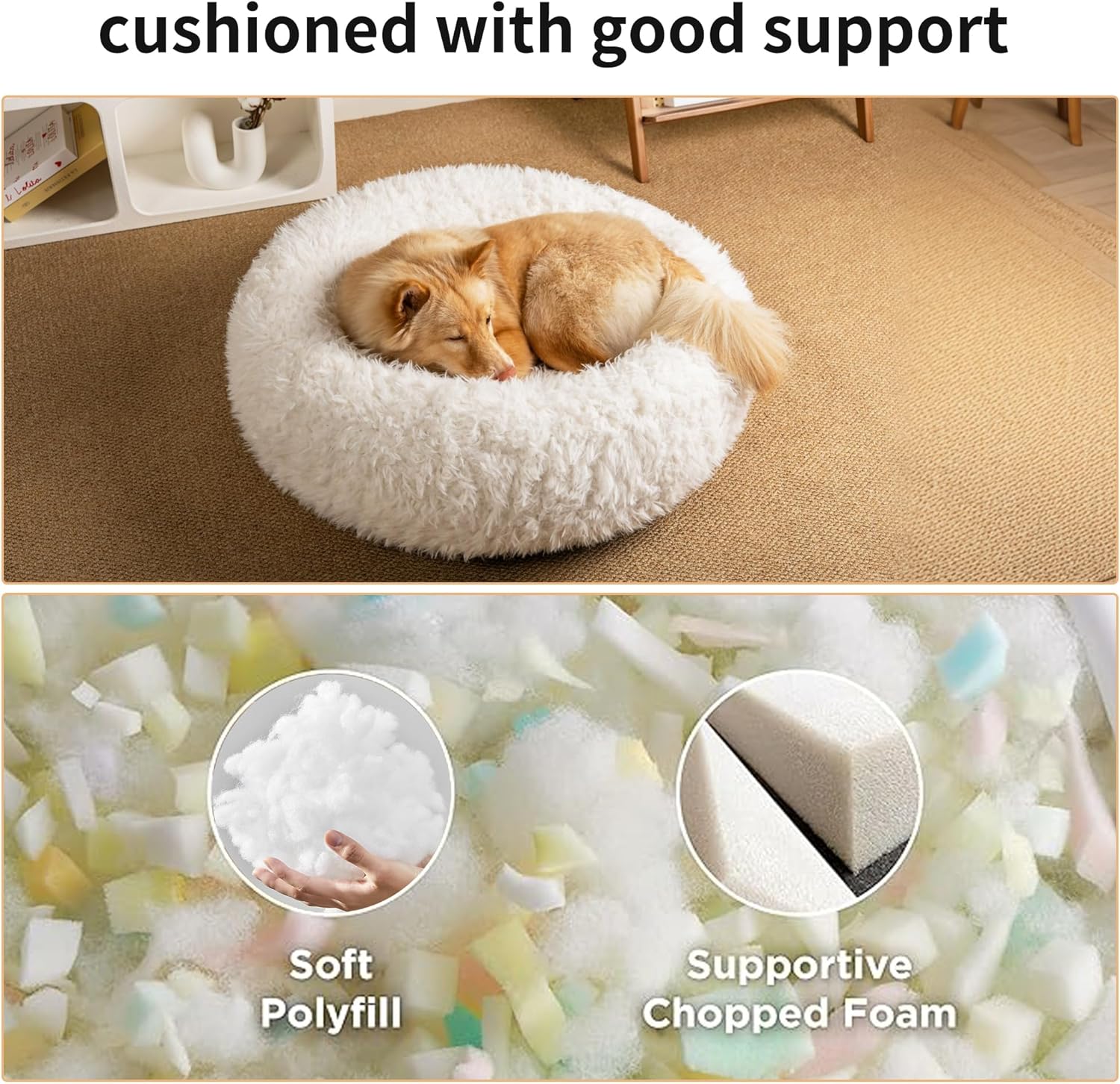 The Ultimate Snooze: Review of the KHONSU Pet Calming Donut Dog Bed